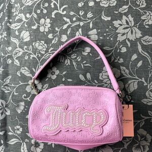Juicy Couture Violet String of Pearls Roll Bag Purse